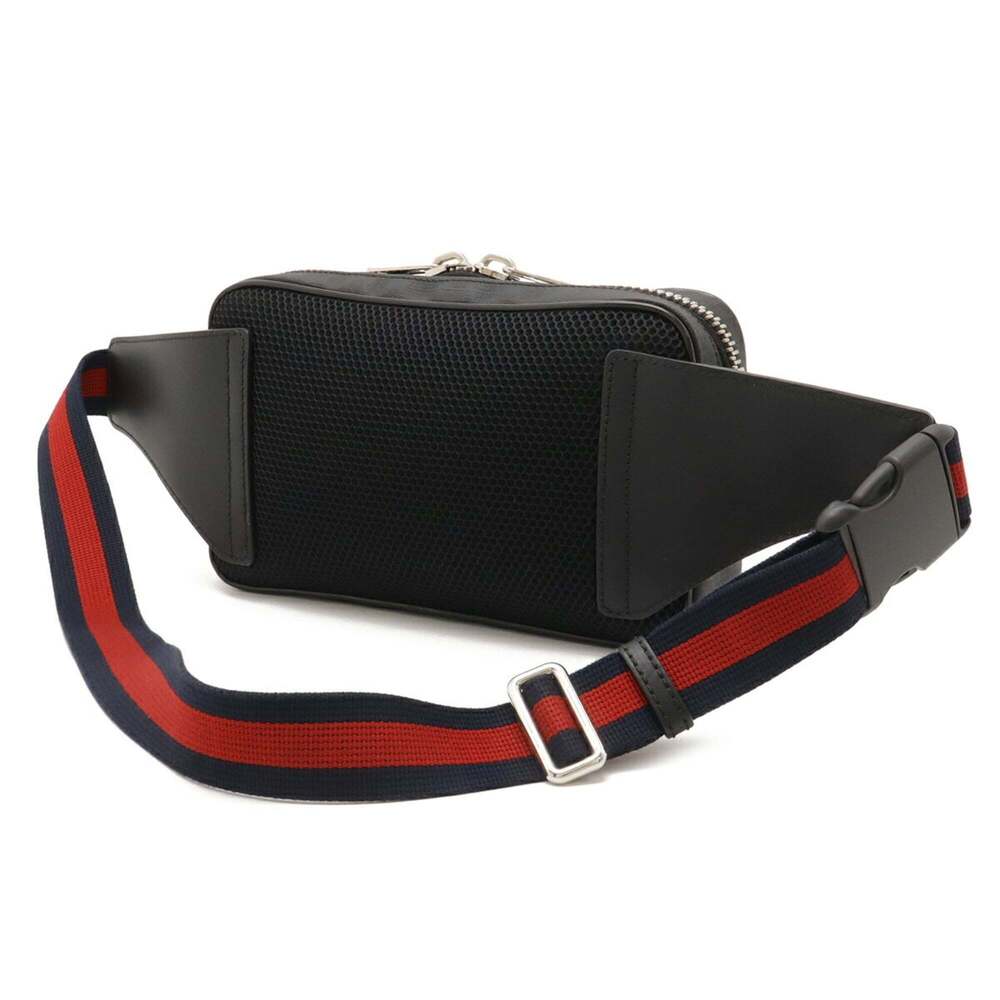 GUCCI Authentic Black Leather Fanny Pack - Picture 3 of 10